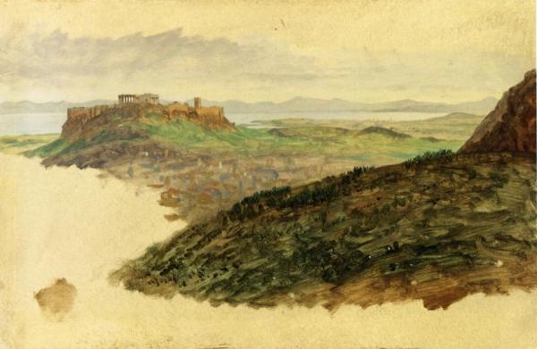 View Of The Acropolis, Athens by Frederic Edwin Church