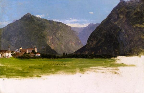 Frederic Edwin Church View Of Wimmis, Valley Of The Simmental, Switzerland