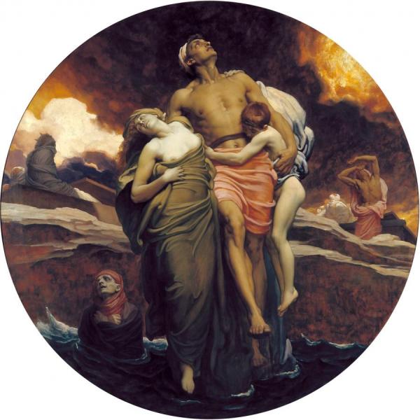 And The Sea Gave Up The Dead Which Were In It by Frederic Leighton Oil Painting Reproductions