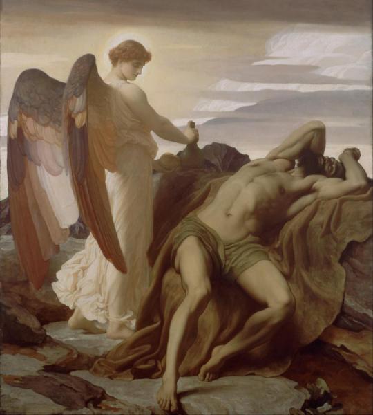 Elijah In The Wilderness by Frederic Leighton