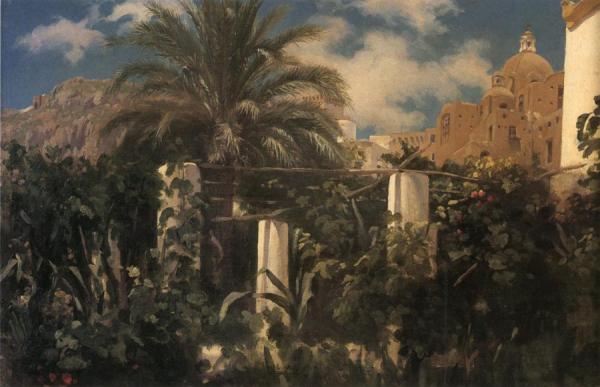 Garden Of An Inn, Capri by Frederic Leighton