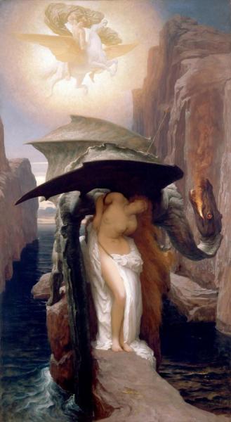Perseus And Andromeda by Frederic Leighton Oil Painting Reproductions