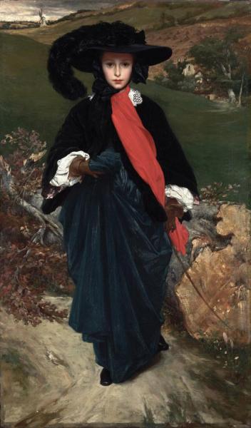 Portrait Of May Sartoris by Frederic Leighton