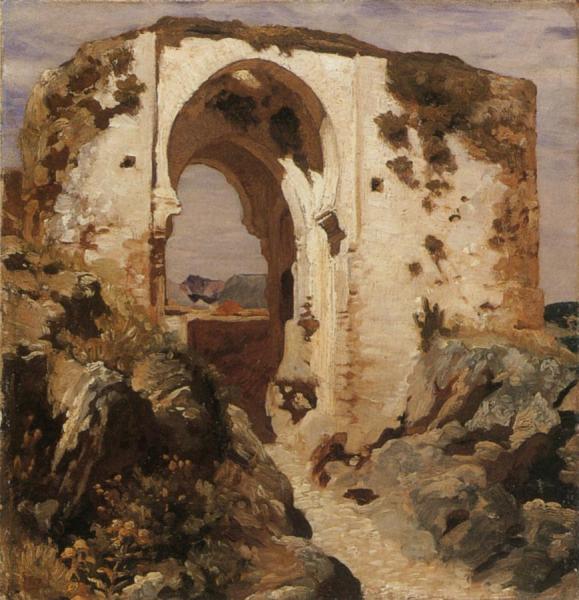 Ruined Moorish Arch At Ronda, Spain by Frederic Leighton
