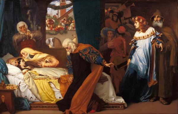 The Feigned Death Of Juliet by Frederic Leighton Oil Painting Reproductions