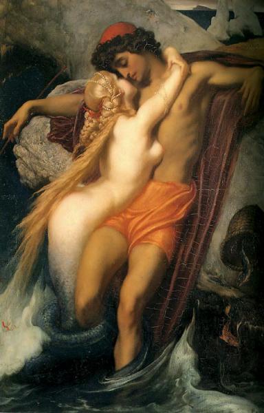 The Fisherman And The Syren by Frederic Leighton