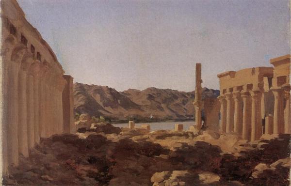 The Temple At Philae by Frederic Leighton
