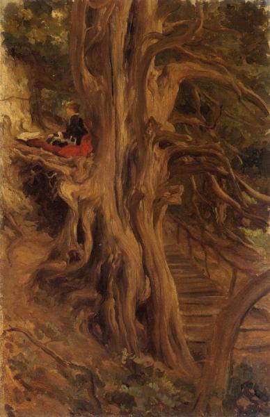 Trees At Cliveden by Frederic Leighton