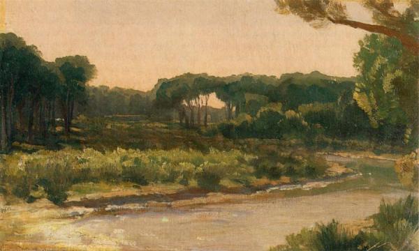 View On The Arno by Frederic Leighton