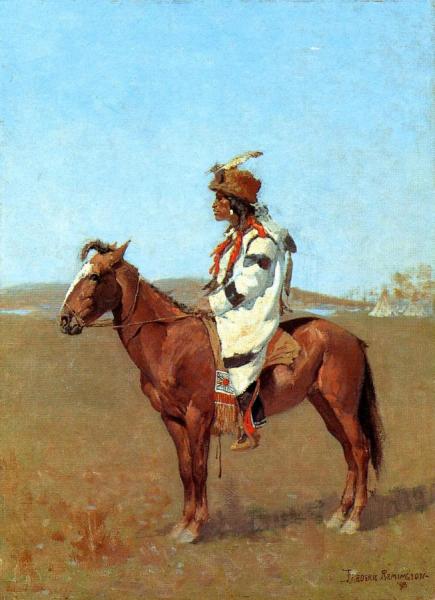 A Blackfoot Chief by Frederic Remington