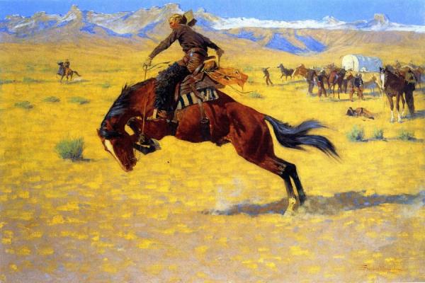 A Cold Morning On The Range by Frederic Remington