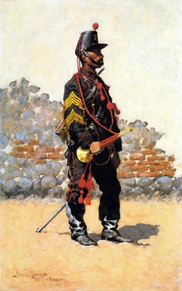 Bugler Of Cavalry by Frederic Remington