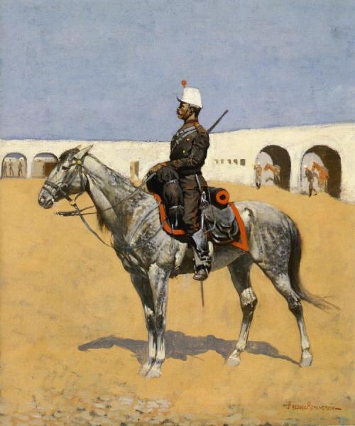 Cavalryman Of The Line, Mexico by Frederic Remington
