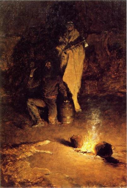 Guard Of The Whiskey Trader by Frederic Remington