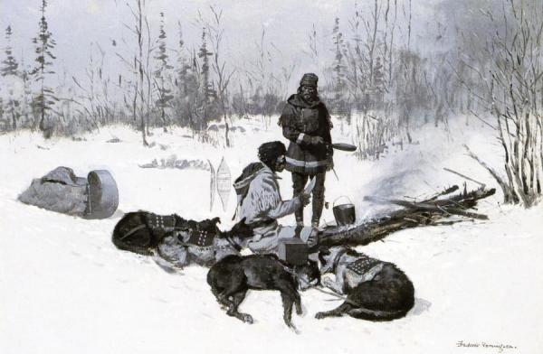 Noonday Tea by Frederic Remington