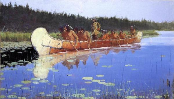 Radisson And Groseilliers by Frederic Remington