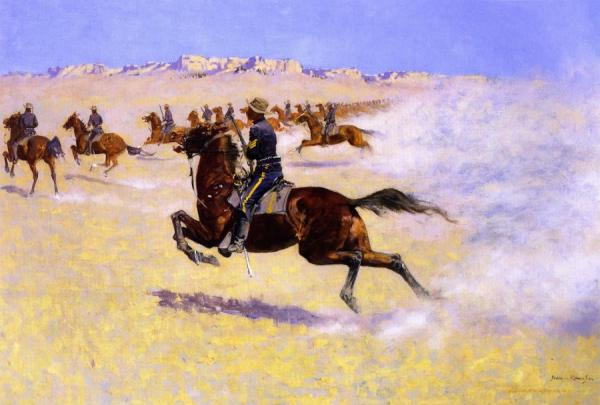 The Pursuit by Frederic Remington