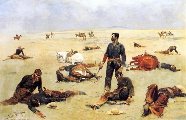 What An Unbranded Cow Has Cost by Frederic Remington