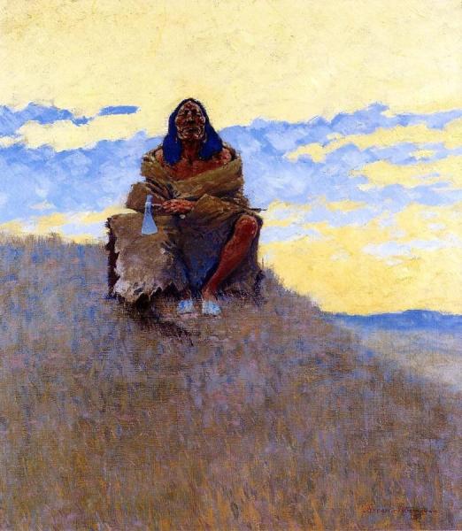 When His Heart Is Bad by Frederic Remington