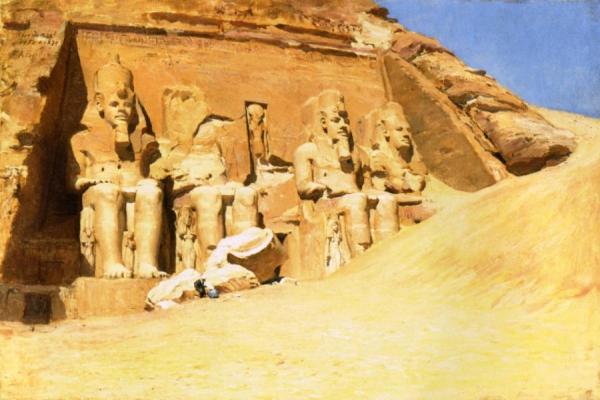 Abu Simbel by Frederick Arthur Bridgman