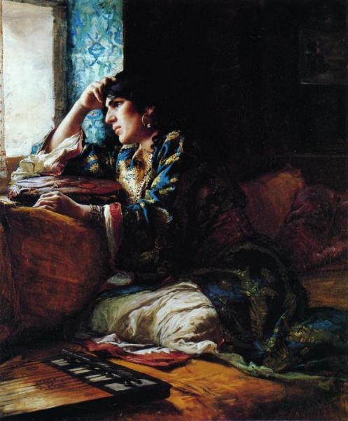 Aicha, A Woman Of Morocco by Frederick Arthur Bridgman