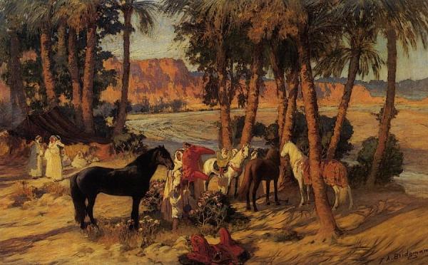 An Arab Encampment by Frederick Arthur Bridgman