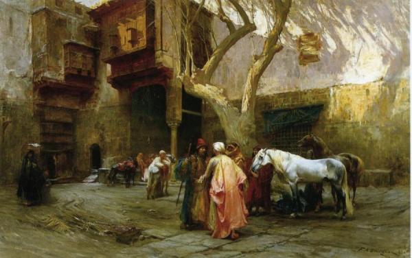 Horse Market At Cairo by Frederick Arthur Bridgman