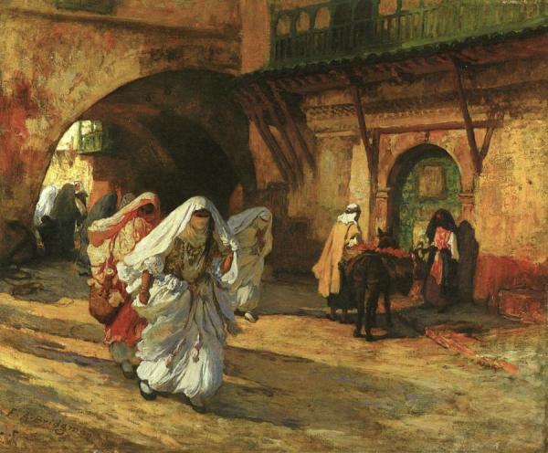 In The Souk by Frederick Arthur Bridgman