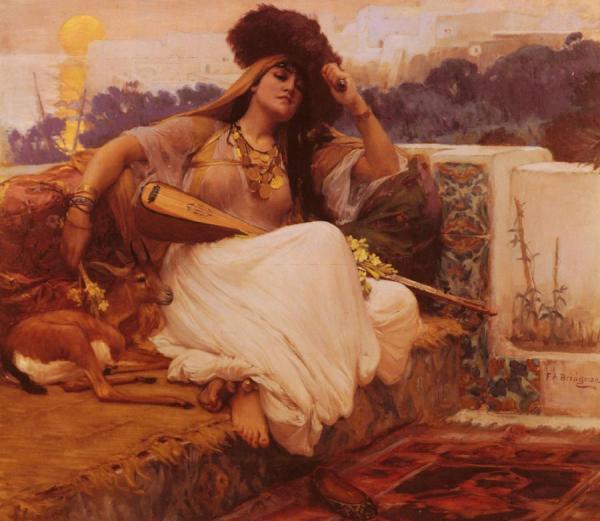 Indolence by Frederick Arthur Bridgman Oil Painting Reproductions