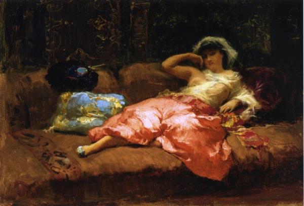 Odalisque by Frederick Arthur Bridgman