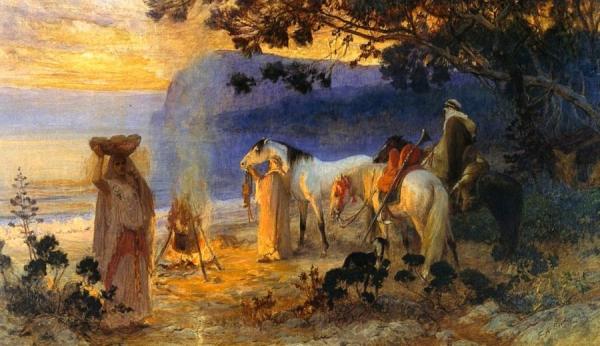 On The Coast Of Kabylie by Frederick Arthur Bridgman