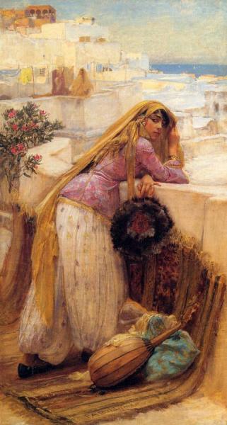 On The Terrace by Frederick Arthur Bridgman
