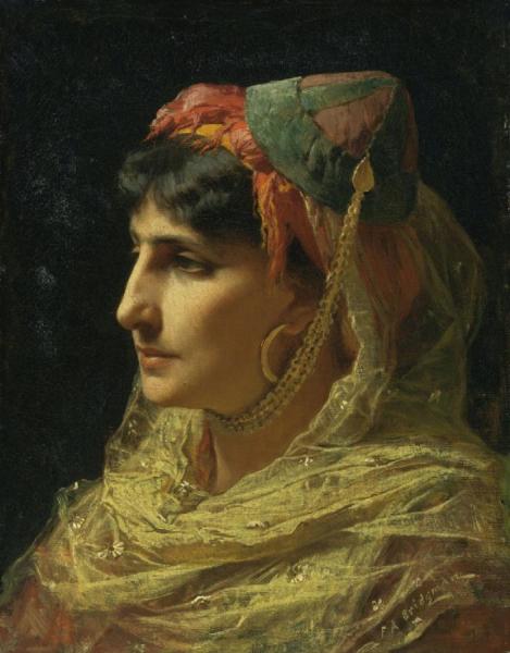 Portrait Of A Woman by Frederick Arthur Bridgman