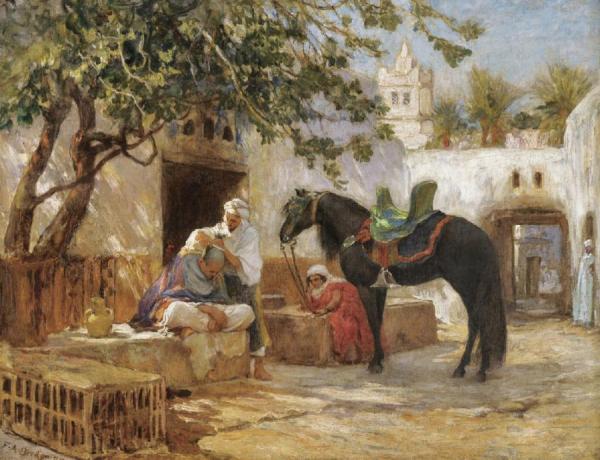 The Barber by Frederick Arthur Bridgman