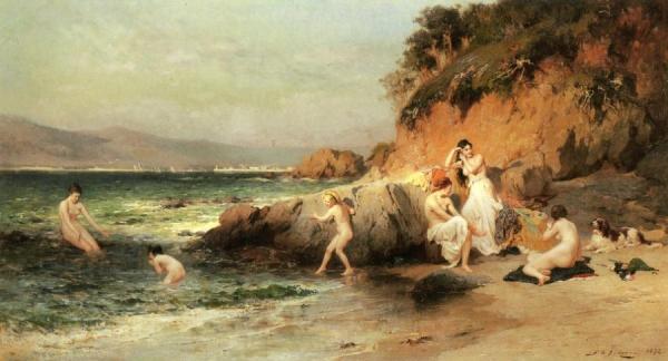 The Bathing Beauties by Frederick Arthur Bridgman