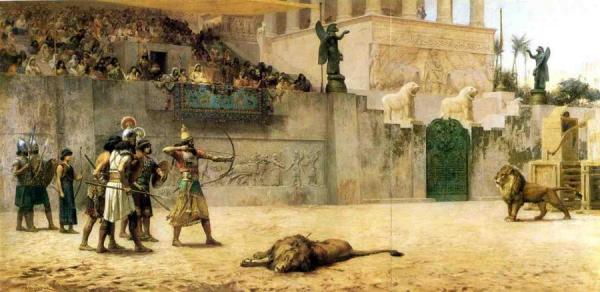 The Diversion Of An Assyrian King by Frederick Arthur Bridgman Oil Painting Reproductions