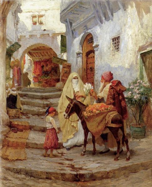 The Orange Seller by Frederick Arthur Bridgman
