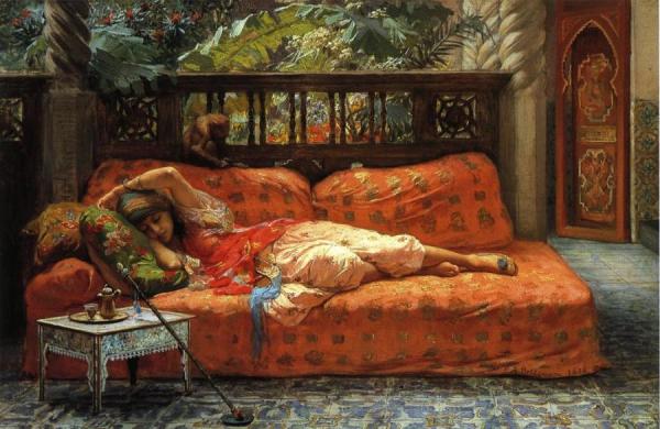 The Siesta by Frederick Arthur Bridgman