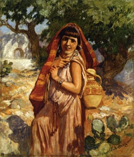 The Water Carrier by Frederick Arthur Bridgman