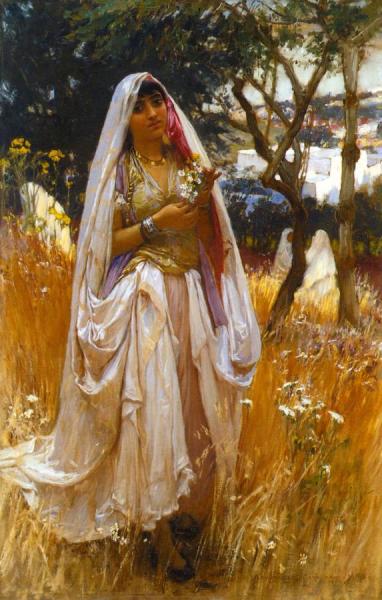 Young Moorish Woman by Frederick Arthur Bridgman
