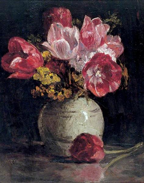 Vase Of Flowers by Frederick Brown