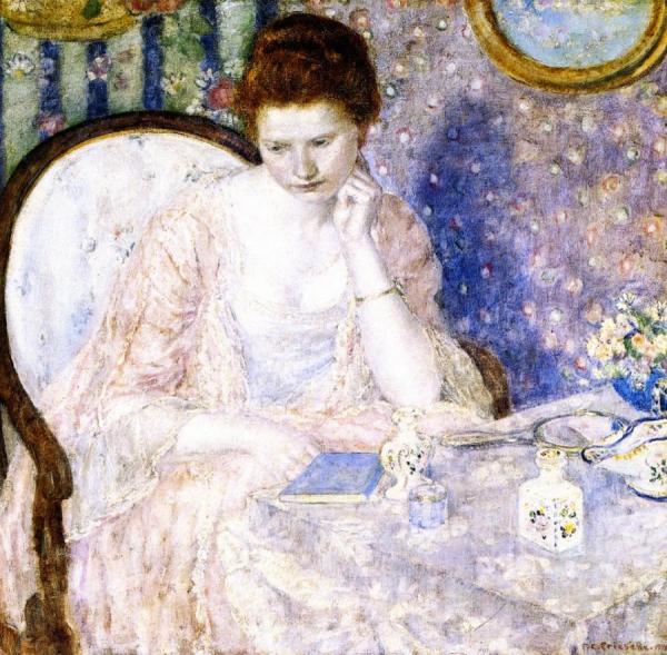 At The Dressing Table by Frederick Carl Frieseke