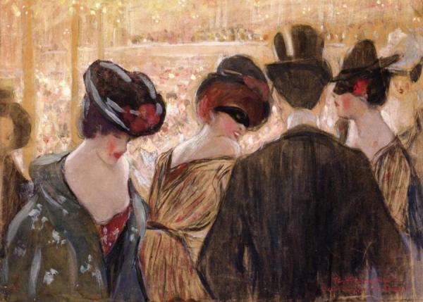Bal-bullier, Paris by Frederick Carl Frieseke Oil Painting Reproductions