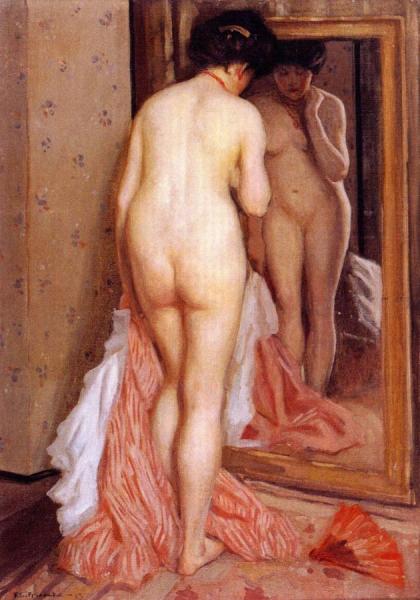 Before The Mirror by Frederick Carl Frieseke