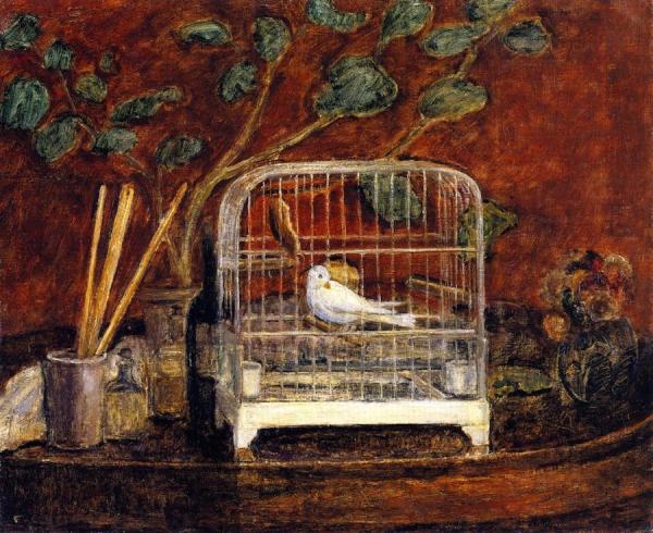 Bird In A Cage by Frederick Carl Frieseke