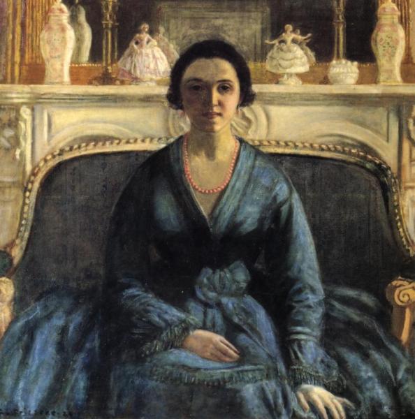 Blue Gown by Frederick Carl Frieseke