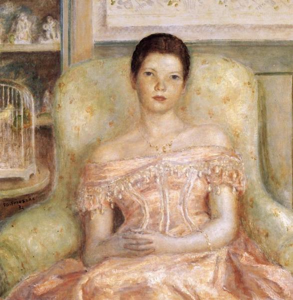 Dress Of 1860 by Frederick Carl Frieseke Oil Painting Reproductions