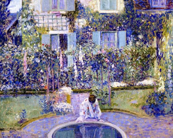 Garden Mirror by Frederick Carl Frieseke