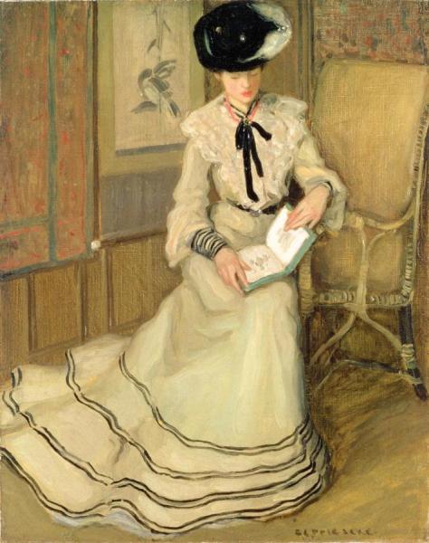 Girl Reading by Frederick Carl Frieseke