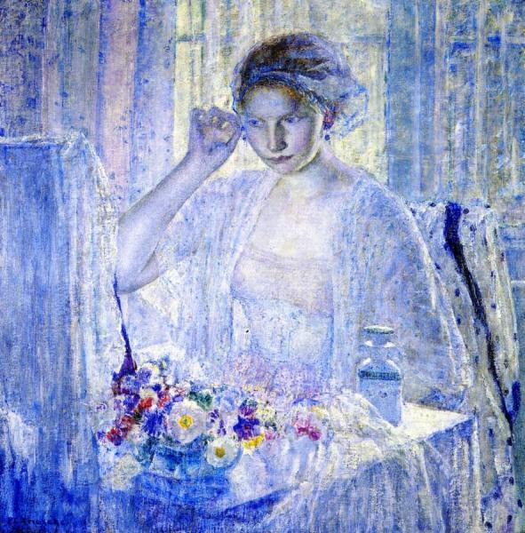 Girl With Earrings by Frederick Carl Frieseke